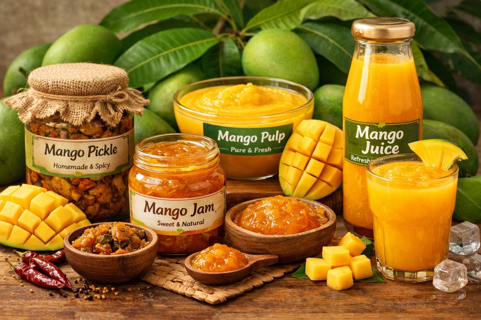 Mango and others Mango based Products (Pickle, Pulp , Jam & Juice) image