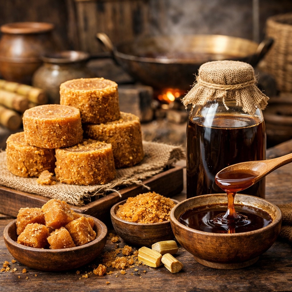 Jaggery (Gur) & Liquid Jaggery image