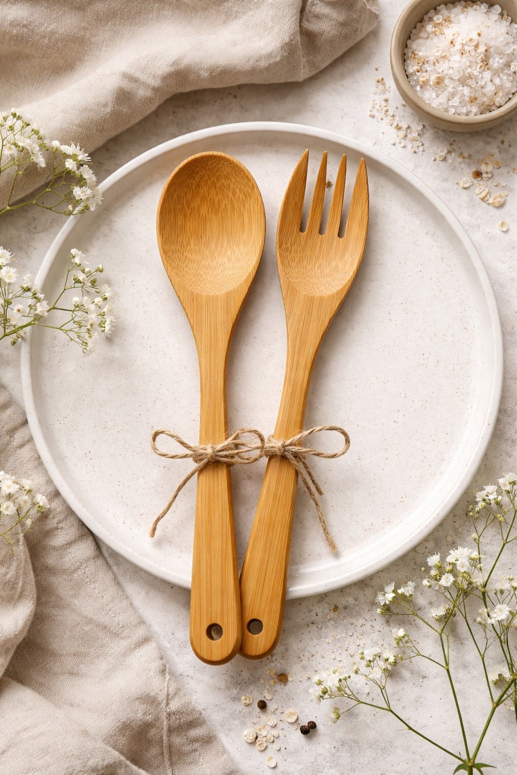 Bamboo Spoon & Fork  image
