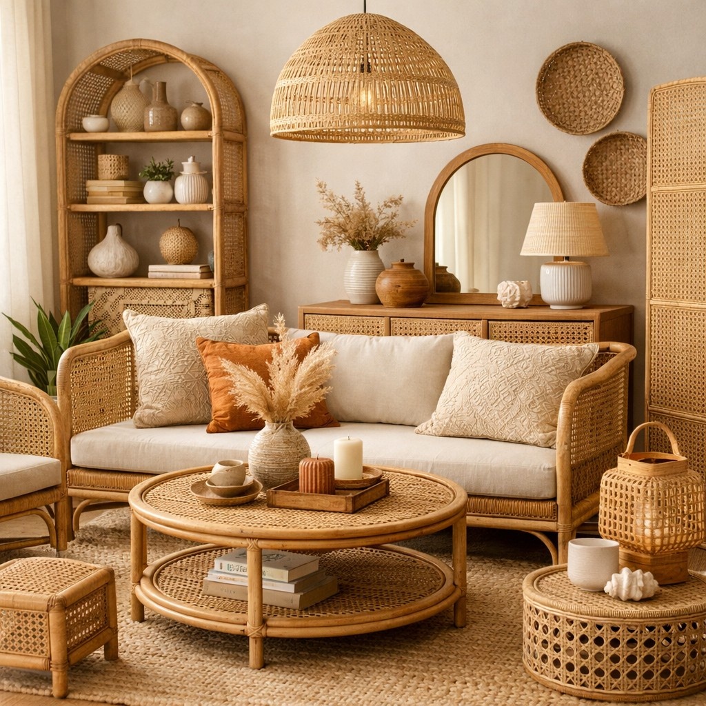 Cane Furniture & Home Decor Items image