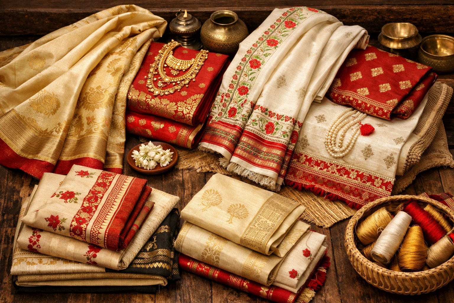 Muga Silk Sarees   image