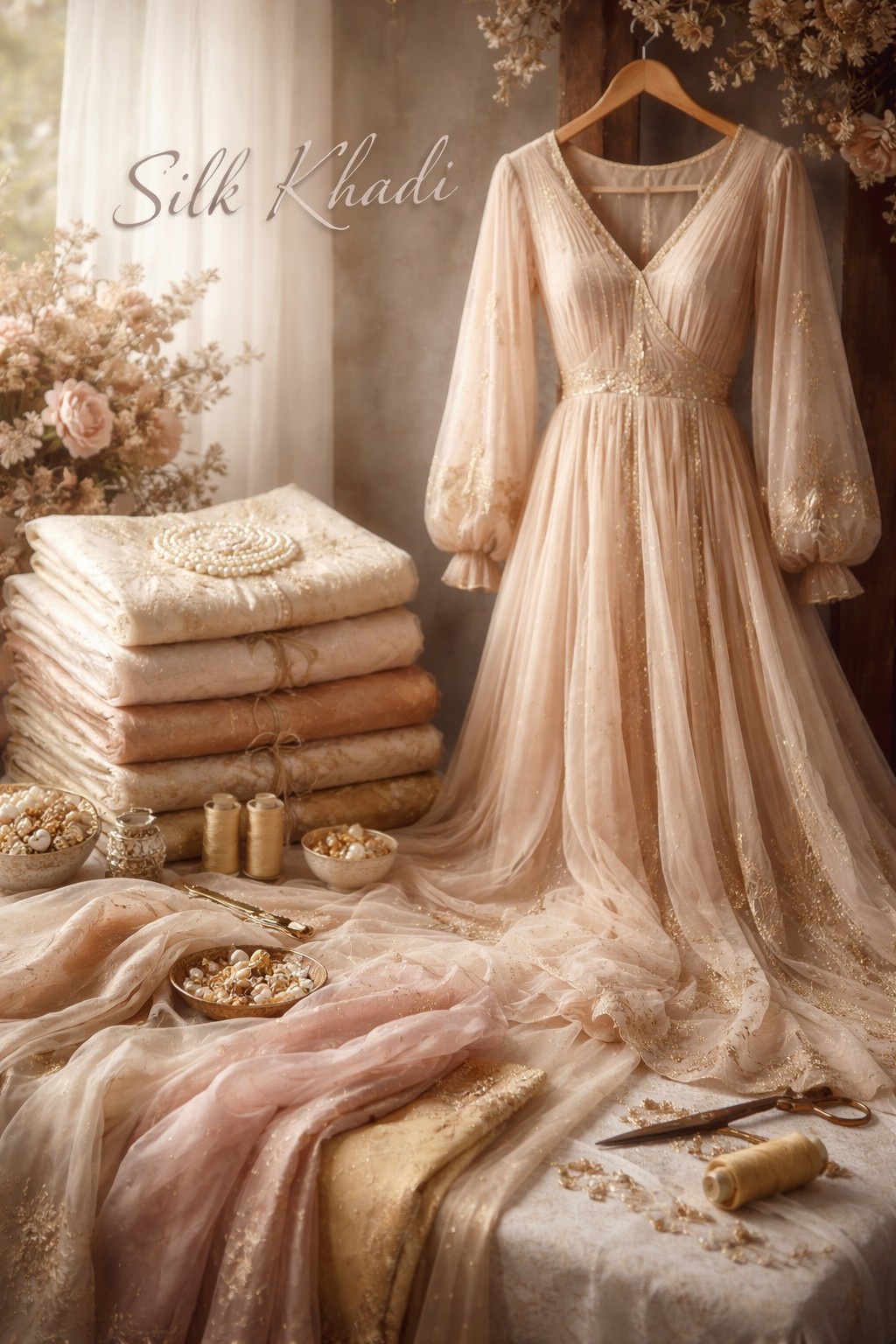 Silk Khadi Dress and Materials image